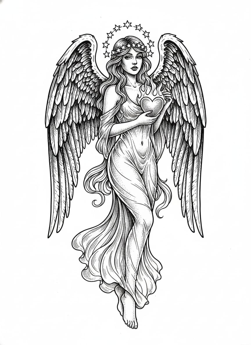 Tattoo concept before placement preview